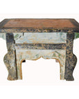 Chinese Ming Dynasty Petite Glazed Terracotta Bench from the 17th Century-6. Asian & Chinese Furniture, Art, Antiques, Vintage Home Décor for sale at FEA Home