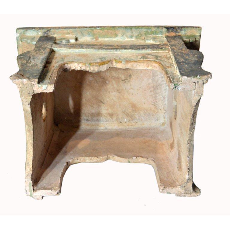 Chinese Ming Dynasty Petite Glazed Terracotta Bench from the 17th Century-8. Asian & Chinese Furniture, Art, Antiques, Vintage Home Décor for sale at FEA Home