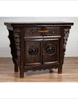 Chinese Ming Dynasty Style Butterfly Cabinet with Carved Spandrels and Doors-12. Asian & Chinese Furniture, Art, Antiques, Vintage Home Décor for sale at FEA Home