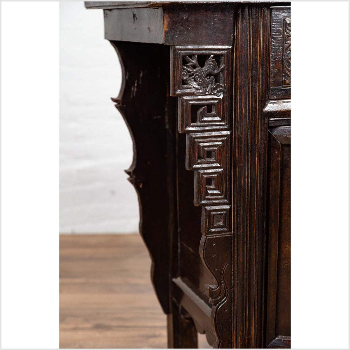 Chinese Ming Dynasty Style Butterfly Cabinet with Carved Spandrels and Doors-13. Asian & Chinese Furniture, Art, Antiques, Vintage Home Décor for sale at FEA Home