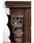 Chinese Ming Dynasty Style Butterfly Cabinet with Carved Spandrels and Doors-16. Asian & Chinese Furniture, Art, Antiques, Vintage Home Décor for sale at FEA Home