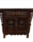 Chinese Ming Dynasty Style Butterfly Cabinet with Carved Spandrels and Doors-1. Asian & Chinese Furniture, Art, Antiques, Vintage Home Décor for sale at FEA Home