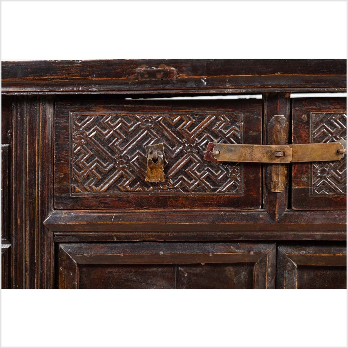 Chinese Ming Dynasty Style Butterfly Cabinet with Carved Spandrels and Doors-7. Asian & Chinese Furniture, Art, Antiques, Vintage Home Décor for sale at FEA Home