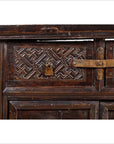 Chinese Ming Dynasty Style Butterfly Cabinet with Carved Spandrels and Doors-7. Asian & Chinese Furniture, Art, Antiques, Vintage Home Décor for sale at FEA Home
