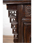 Chinese Ming Dynasty Style Butterfly Cabinet with Carved Spandrels and Doors-9. Asian & Chinese Furniture, Art, Antiques, Vintage Home Décor for sale at FEA Home