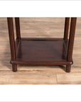 Chinese Ming Style Accent Side Table with Dark Wood Patina and Humpback Apron-6. Asian & Chinese Furniture, Art, Antiques, Vintage Home Décor for sale at FEA Home