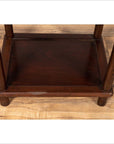 Chinese Ming Style Accent Side Table with Dark Wood Patina and Humpback Apron-7. Asian & Chinese Furniture, Art, Antiques, Vintage Home Décor for sale at FEA Home