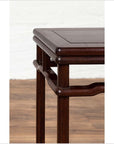 Chinese Ming Style Accent Side Table with Dark Wood Patina and Humpback Apron-9. Asian & Chinese Furniture, Art, Antiques, Vintage Home Décor for sale at FEA Home