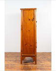 Chinese Ming Style Elm Wardrobe with Two Doors, Hidden Drawers and Carved Skirt-15. Asian & Chinese Furniture, Art, Antiques, Vintage Home Décor for sale at FEA Home