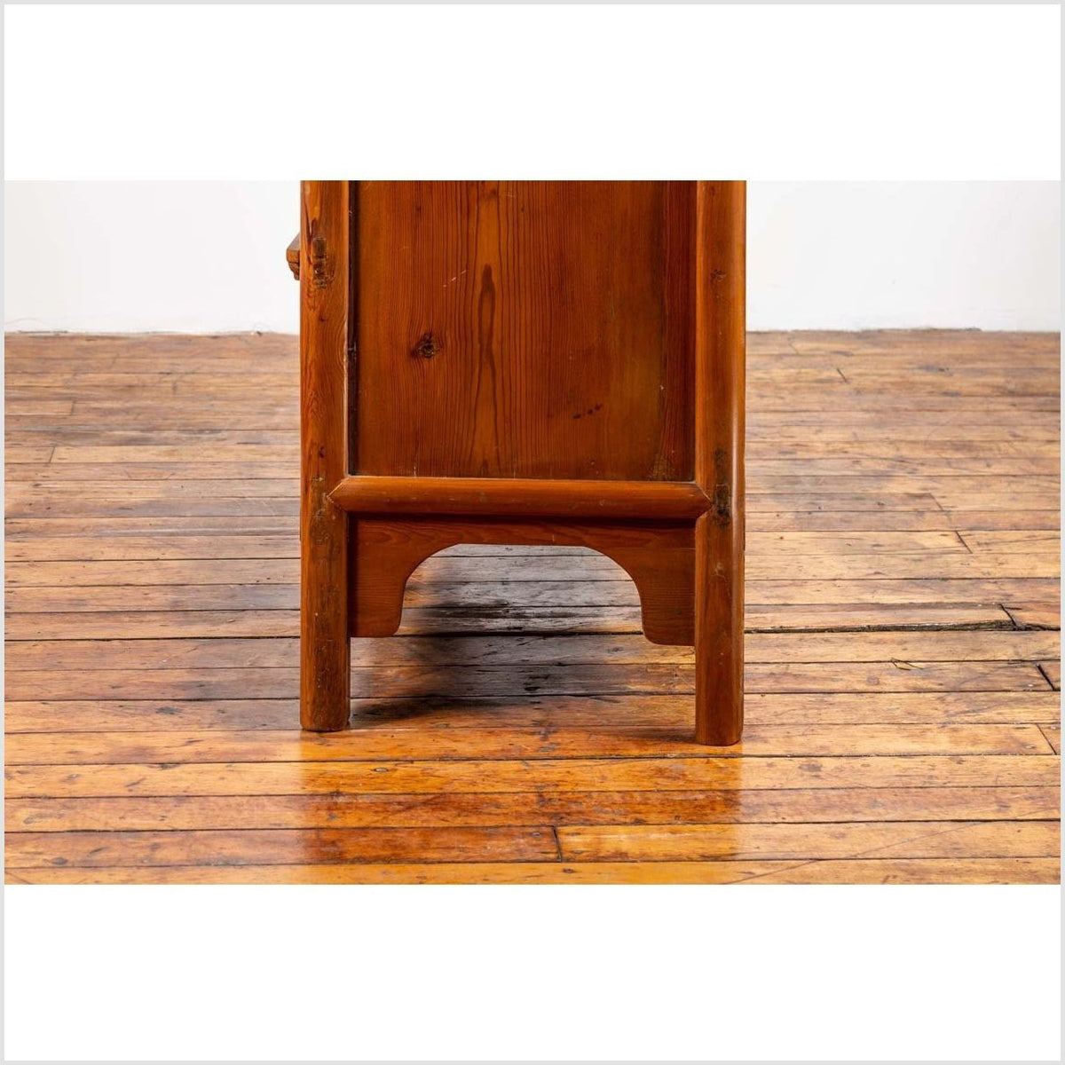 Chinese Ming Style Elm Wardrobe with Two Doors, Hidden Drawers and Carved Skirt-18. Asian & Chinese Furniture, Art, Antiques, Vintage Home Décor for sale at FEA Home
