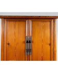 Chinese Ming Style Elm Wardrobe with Two Doors, Hidden Drawers and Carved Skirt-6. Asian & Chinese Furniture, Art, Antiques, Vintage Home Décor for sale at FEA Home