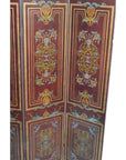 Vintage Double Sided 4-panel Divider/ Privacy Screen-6. Asian & Chinese Furniture, Art, Antiques, Vintage Home Décor for sale at FEA Home