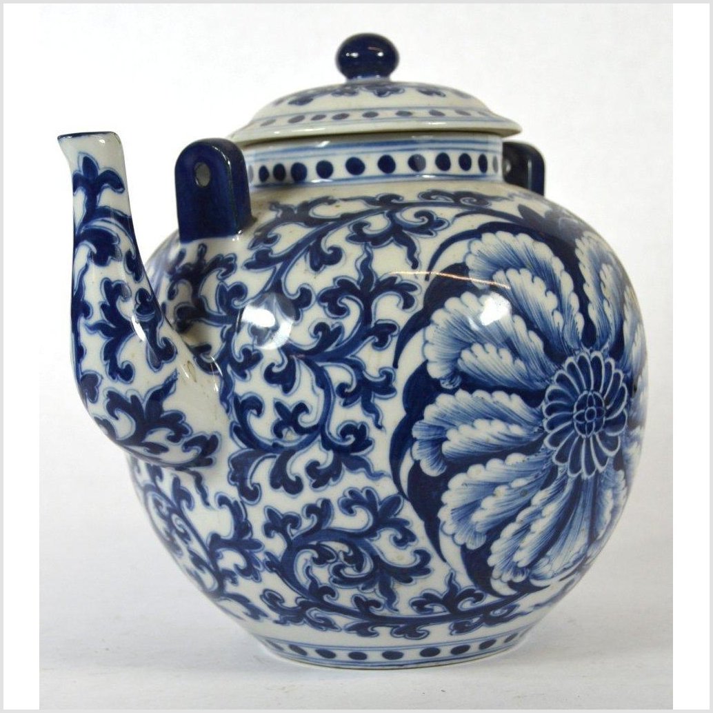 Chinese Porcelain Teapot-5. Asian & Chinese Furniture, Art, Antiques, Vintage Home Décor for sale at FEA Home
