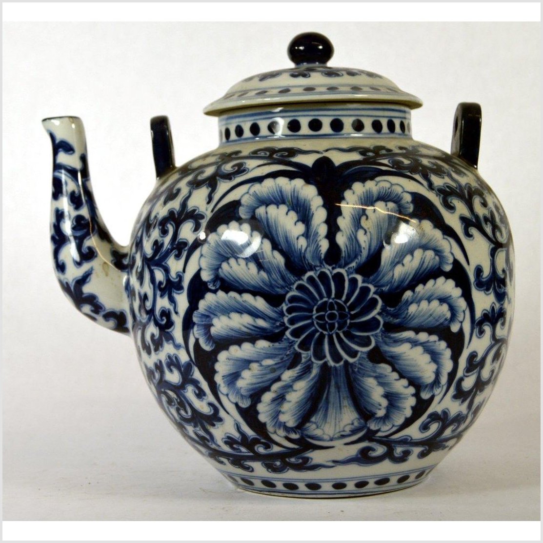 Chinese Porcelain Teapot-6. Asian & Chinese Furniture, Art, Antiques, Vintage Home Décor for sale at FEA Home