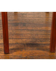 Chinese Qing Dynasty 19th Century Red Orange Lacquered Table with Three Drawers-13. Asian & Chinese Furniture, Art, Antiques, Vintage Home Décor for sale at FEA Home
