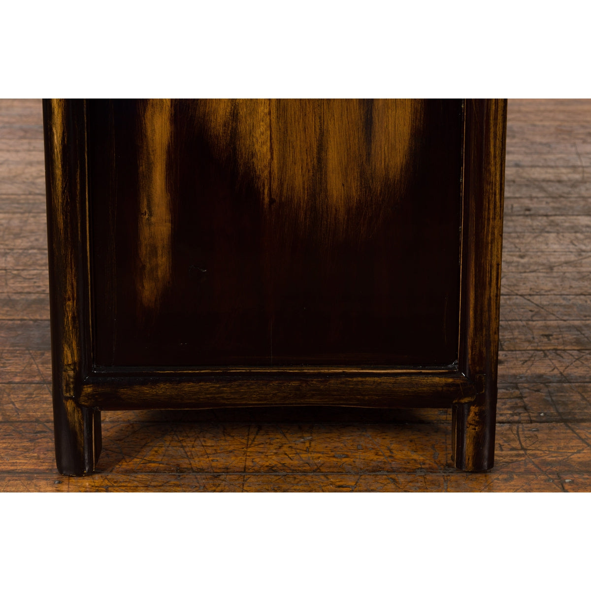 Chinese Qing Dynasty 19th Century Side Cabinet with Black and Brown Lacquer-14. Asian & Chinese Furniture, Art, Antiques, Vintage Home Décor for sale at FEA Home