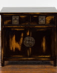 Chinese Qing Dynasty 19th Century Side Cabinet with Black and Brown Lacquer-16. Asian & Chinese Furniture, Art, Antiques, Vintage Home Décor for sale at FEA Home