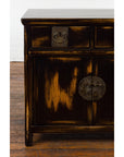Chinese Qing Dynasty 19th Century Side Cabinet with Black and Brown Lacquer-7. Asian & Chinese Furniture, Art, Antiques, Vintage Home Décor for sale at FEA Home