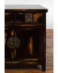 Chinese Qing Dynasty 19th Century Side Cabinet with Black and Brown Lacquer-8. Asian & Chinese Furniture, Art, Antiques, Vintage Home Décor for sale at FEA Home