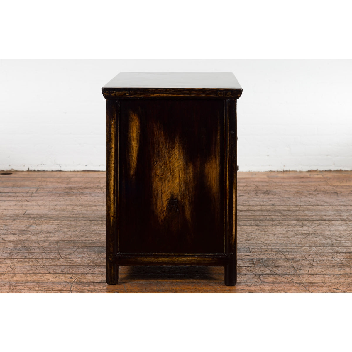 Chinese Qing Dynasty 19th Century Side Cabinet with Black and Brown Lacquer-9. Asian & Chinese Furniture, Art, Antiques, Vintage Home Décor for sale at FEA Home