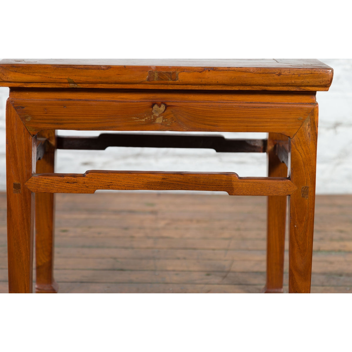 Chinese Qing Dynasty 19th Century Side Table with Humpback Stretchers-11. Asian & Chinese Furniture, Art, Antiques, Vintage Home Décor for sale at FEA Home