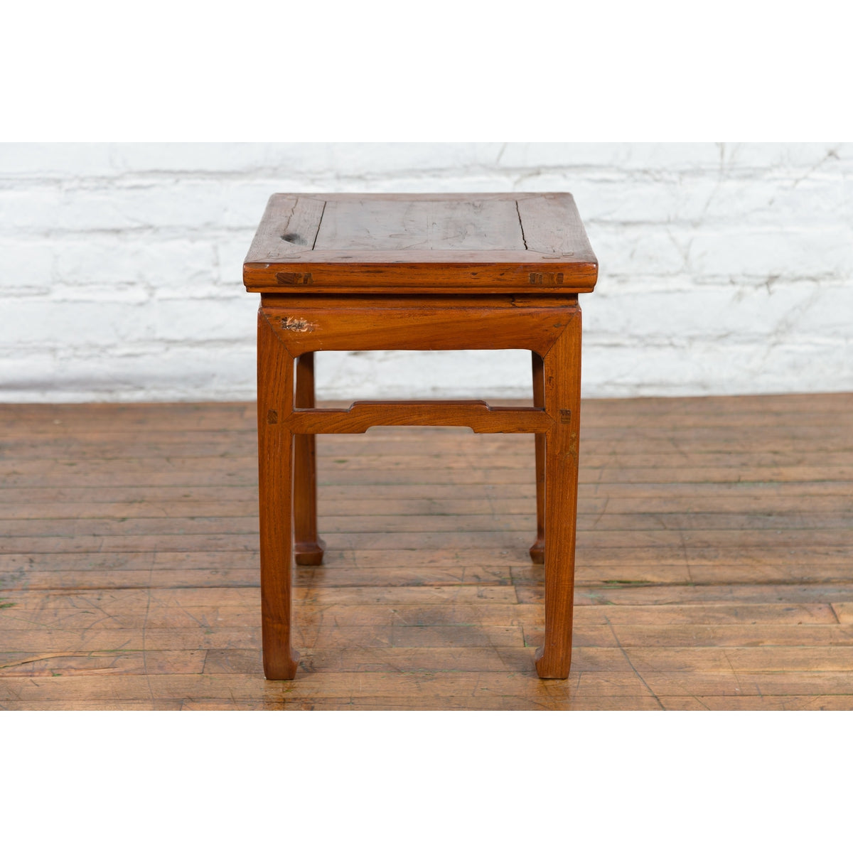 Chinese Qing Dynasty 19th Century Side Table with Humpback Stretchers-15. Asian & Chinese Furniture, Art, Antiques, Vintage Home Décor for sale at FEA Home