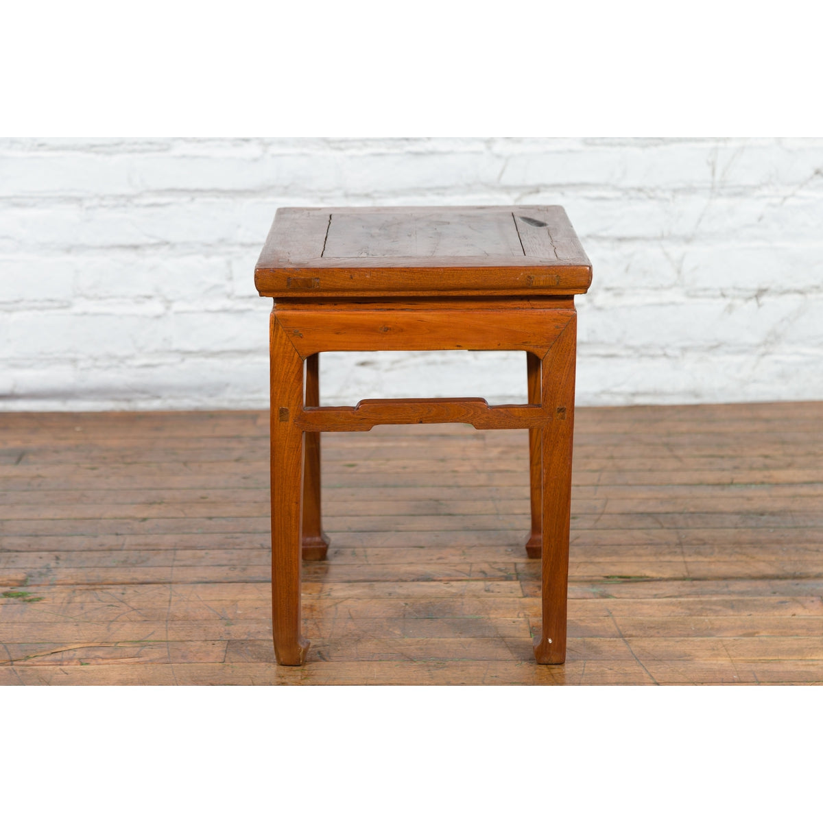 Chinese Qing Dynasty 19th Century Side Table with Humpback Stretchers-4. Asian & Chinese Furniture, Art, Antiques, Vintage Home Décor for sale at FEA Home