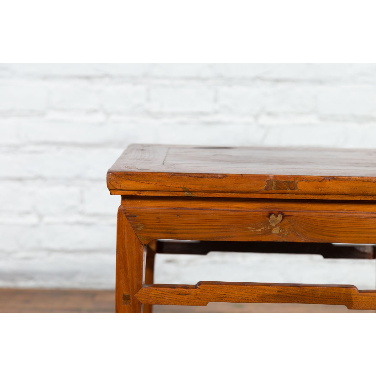Chinese Qing Dynasty 19th Century Side Table with Humpback Stretchers-7. Asian & Chinese Furniture, Art, Antiques, Vintage Home Décor for sale at FEA Home