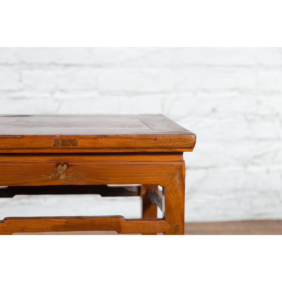 Chinese Qing Dynasty 19th Century Side Table with Humpback Stretchers-8. Asian & Chinese Furniture, Art, Antiques, Vintage Home Décor for sale at FEA Home