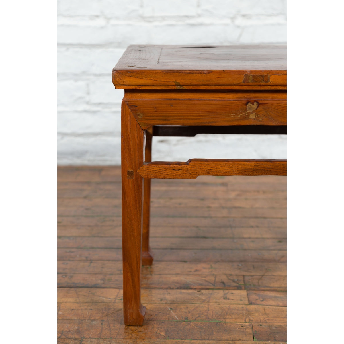 Chinese Qing Dynasty 19th Century Side Table with Humpback Stretchers-9. Asian & Chinese Furniture, Art, Antiques, Vintage Home Décor for sale at FEA Home