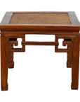 Chinese Qing Dynasty 19th Century Stool or Drinks Table with Woven Rattan Top-1. Asian & Chinese Furniture, Art, Antiques, Vintage Home Décor for sale at FEA Home