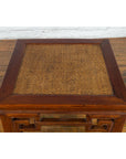 Chinese Qing Dynasty 19th Century Stool or Drinks Table with Woven Rattan Top-11. Asian & Chinese Furniture, Art, Antiques, Vintage Home Décor for sale at FEA Home