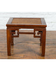 Chinese Qing Dynasty 19th Century Stool or Drinks Table with Woven Rattan Top-2. Asian & Chinese Furniture, Art, Antiques, Vintage Home Décor for sale at FEA Home