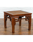 Chinese Qing Dynasty 19th Century Stool or Drinks Table with Woven Rattan Top-3. Asian & Chinese Furniture, Art, Antiques, Vintage Home Décor for sale at FEA Home
