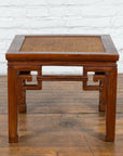 Chinese Qing Dynasty 19th Century Stool or Drinks Table with Woven Rattan Top-4. Asian & Chinese Furniture, Art, Antiques, Vintage Home Décor for sale at FEA Home