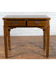 Chinese Qing Dynasty 19th Century Two-Drawer Desk with Bronze Butterfly Hardware-10. Asian & Chinese Furniture, Art, Antiques, Vintage Home Décor for sale at FEA Home