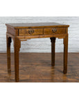 Chinese Qing Dynasty 19th Century Two-Drawer Desk with Bronze Butterfly Hardware-3. Asian & Chinese Furniture, Art, Antiques, Vintage Home Décor for sale at FEA Home