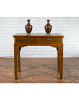 Chinese Qing Dynasty 19th Century Two-Drawer Desk with Bronze Butterfly Hardware-4. Asian & Chinese Furniture, Art, Antiques, Vintage Home Décor for sale at FEA Home