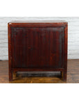 Chinese Qing Dynasty 19th Century Two-Toned Elm Cabinet with Burl Wood Accents-17. Asian & Chinese Furniture, Art, Antiques, Vintage Home Décor for sale at FEA Home