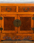 Chinese Qing Dynasty 19th Century Two-Toned Elm Cabinet with Burl Wood Accents-2. Asian & Chinese Furniture, Art, Antiques, Vintage Home Décor for sale at FEA Home