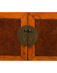 Chinese Qing Dynasty 19th Century Two-Toned Elm Cabinet with Burl Wood Accents-8. Asian & Chinese Furniture, Art, Antiques, Vintage Home Décor for sale at FEA Home
