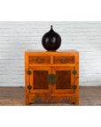 Chinese Qing Dynasty 19th Century Two-Toned Elm Cabinet with Burl Wood Accents-9. Asian & Chinese Furniture, Art, Antiques, Vintage Home Décor for sale at FEA Home