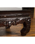 Chinese Qing Dynasty Low Kang Coffee Table with Carved Apron and Dark Lacquer-16. Asian & Chinese Furniture, Art, Antiques, Vintage Home Décor for sale at FEA Home