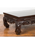 Chinese Qing Dynasty Low Kang Coffee Table with Carved Apron and Dark Lacquer-7. Asian & Chinese Furniture, Art, Antiques, Vintage Home Décor for sale at FEA Home