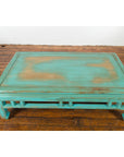 Low Kang Coffee Table with Custom Aqua Teal Lacquer-14. Asian & Chinese Furniture, Art, Antiques, Vintage Home Décor for sale at FEA Home