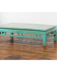 Low Kang Coffee Table with Custom Aqua Teal Lacquer-14. Asian & Chinese Furniture, Art, Antiques, Vintage Home Décor for sale at FEA Home