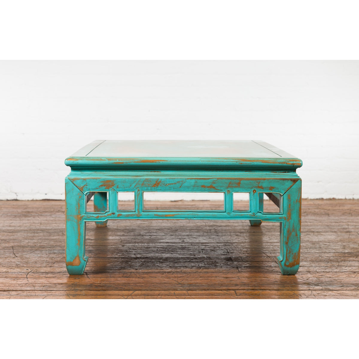 Low Kang Coffee Table with Custom Aqua Teal Lacquer-15. Asian & Chinese Furniture, Art, Antiques, Vintage Home Décor for sale at FEA Home
