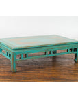Low Kang Coffee Table with Custom Aqua Teal Lacquer-4. Asian & Chinese Furniture, Art, Antiques, Vintage Home Décor for sale at FEA Home