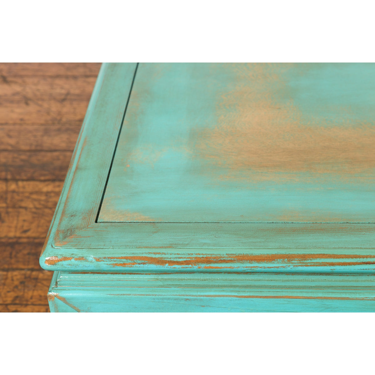 Low Kang Coffee Table with Custom Aqua Teal Lacquer-7. Asian & Chinese Furniture, Art, Antiques, Vintage Home Décor for sale at FEA Home