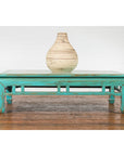 Low Kang Coffee Table with Custom Aqua Teal Lacquer-8. Asian & Chinese Furniture, Art, Antiques, Vintage Home Décor for sale at FEA Home
